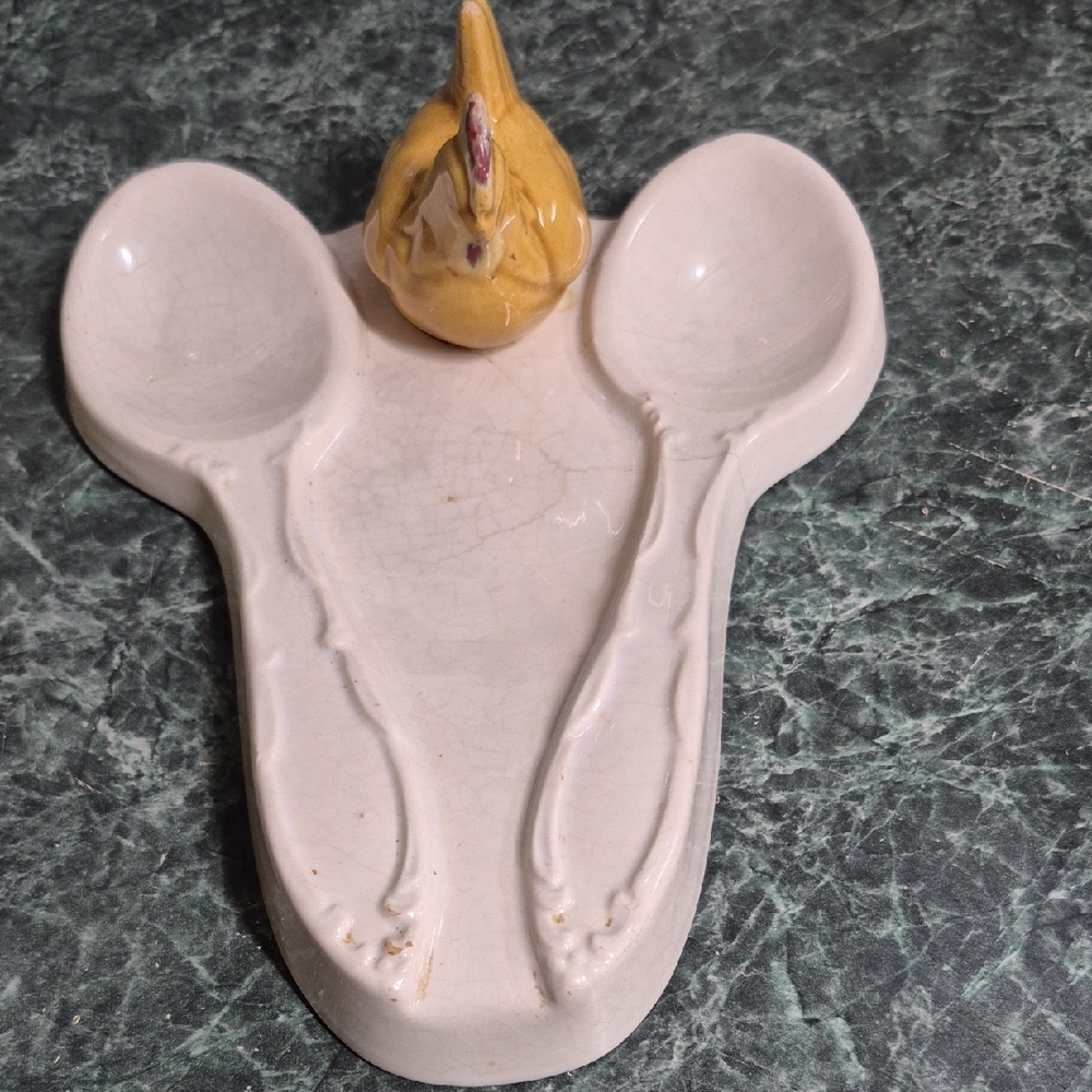 Ceramic Chicken Spoon Rest